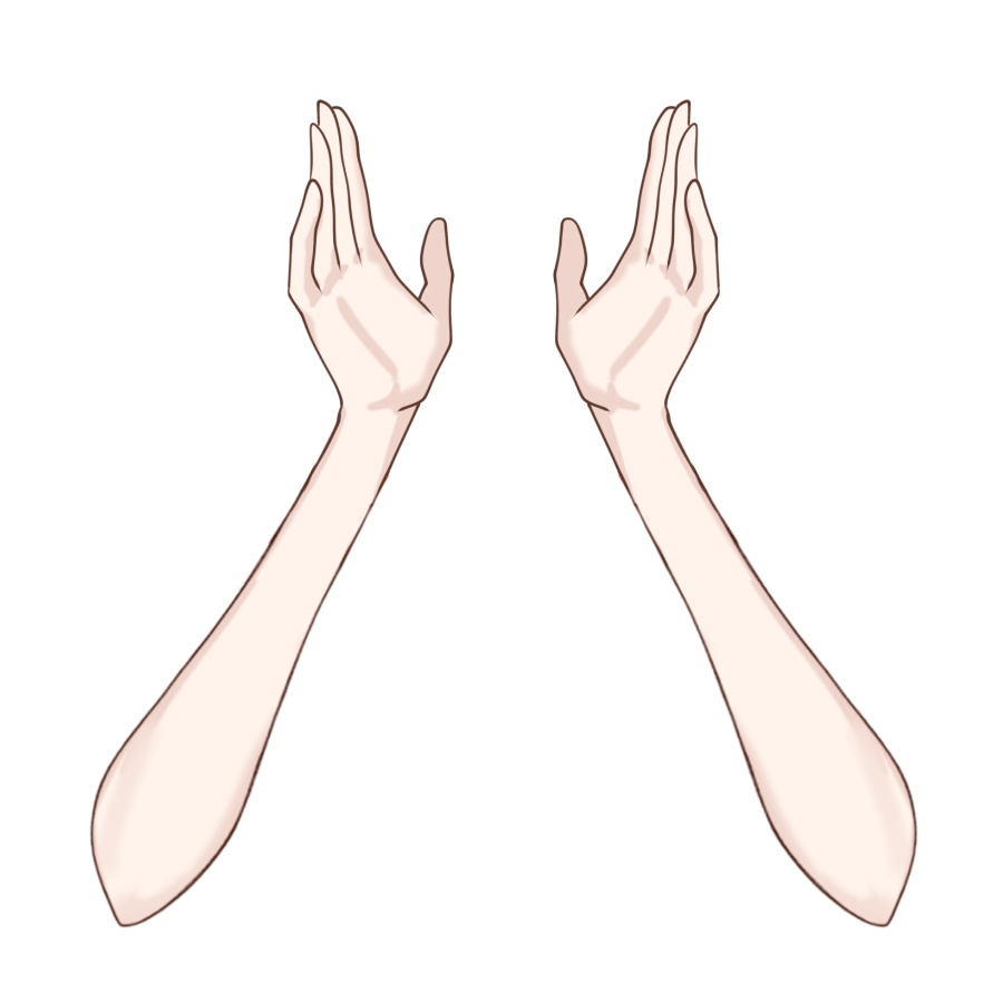 Vtuber素材_呼びかける手_高画質+商用利用権