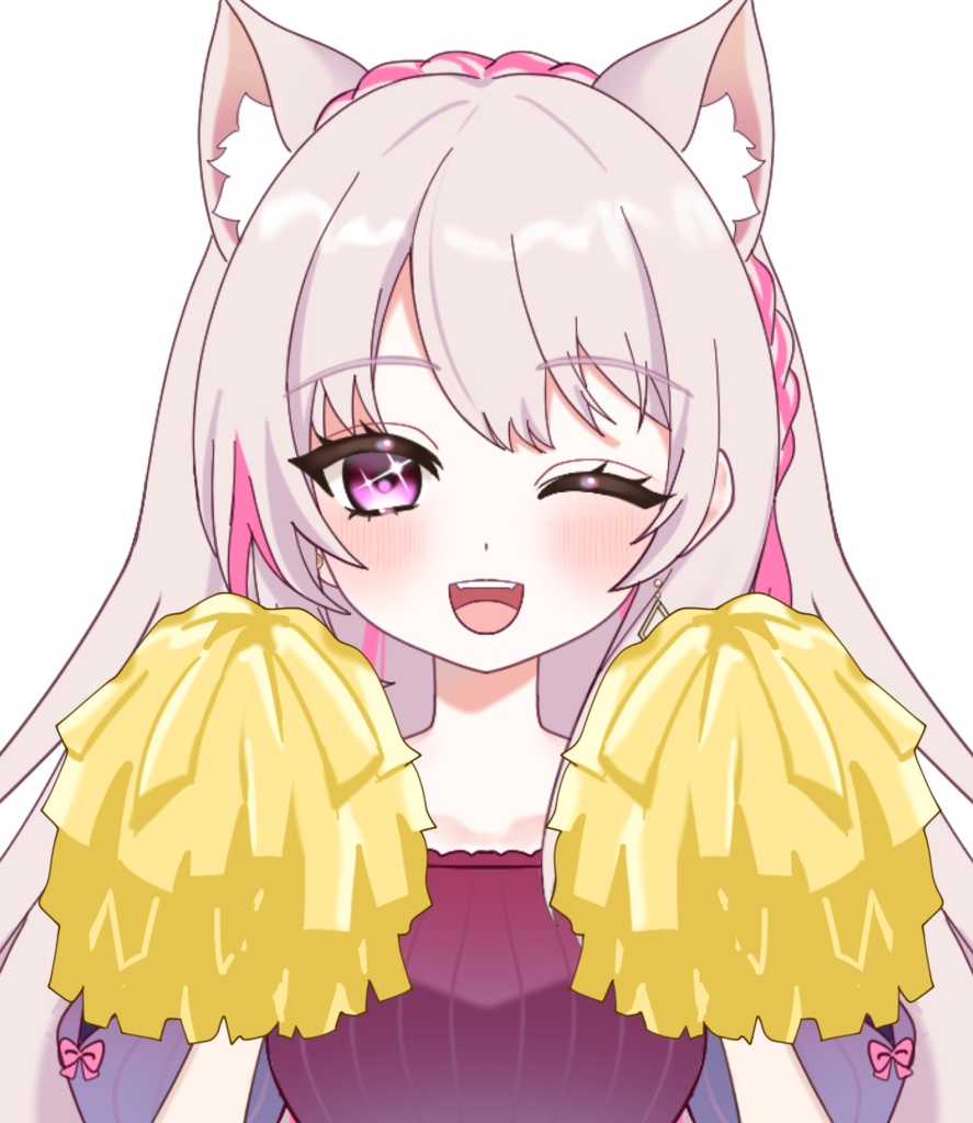 Vtuber素材_応援する手