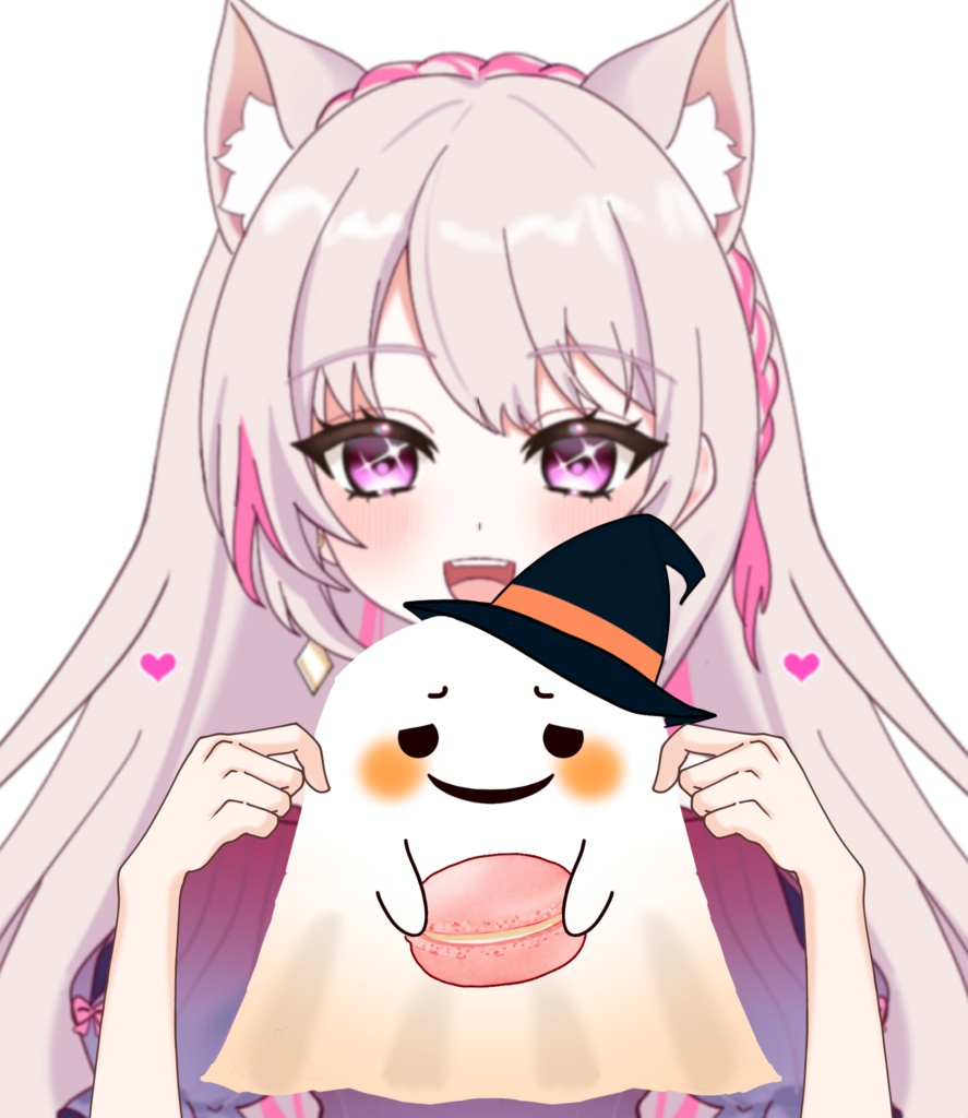 Vtuber素材_ハロウィンおばけ_高画質+商用利用権