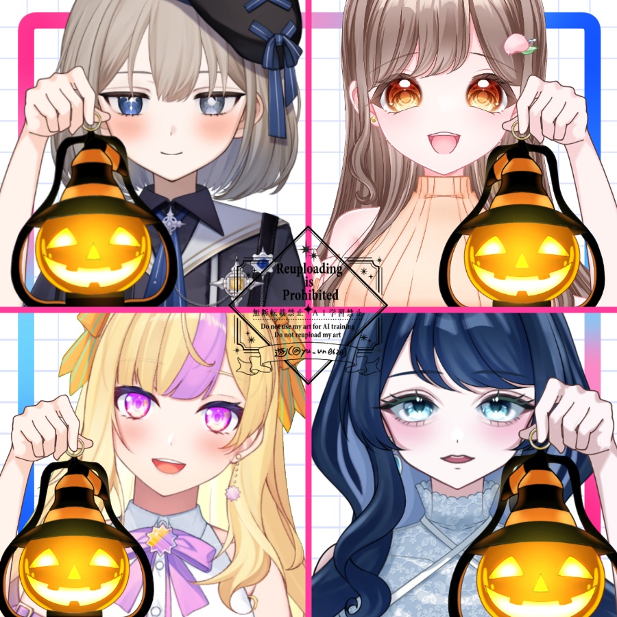 Vtuber素材_ハロウィンランプ_高画質+商用利用権
