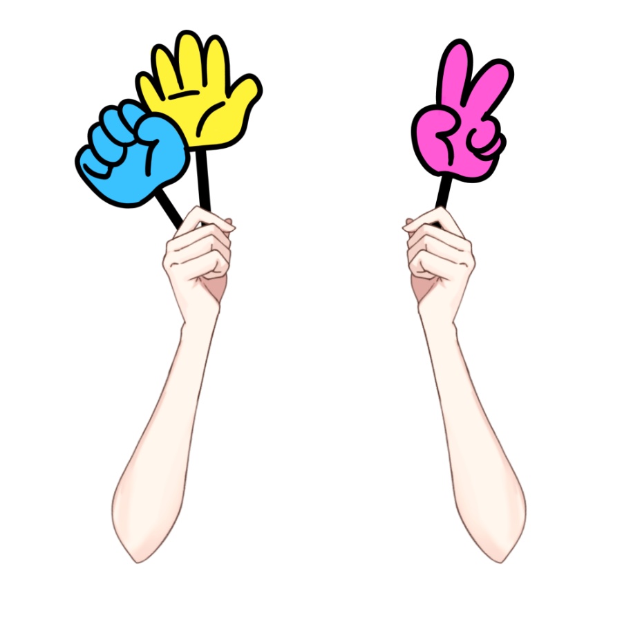 Vtuber素材_じゃんけんの手_高画質+商用利用権