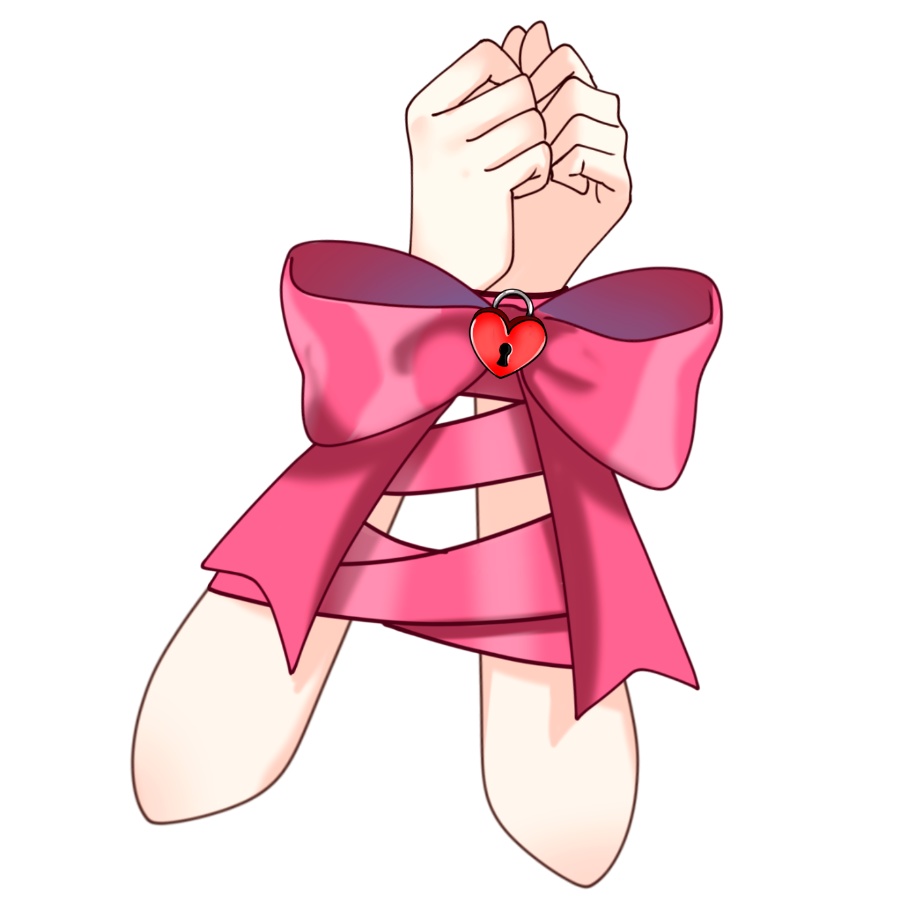 Vtuber素材_りぼん巻きの手_高画質+商用利用権