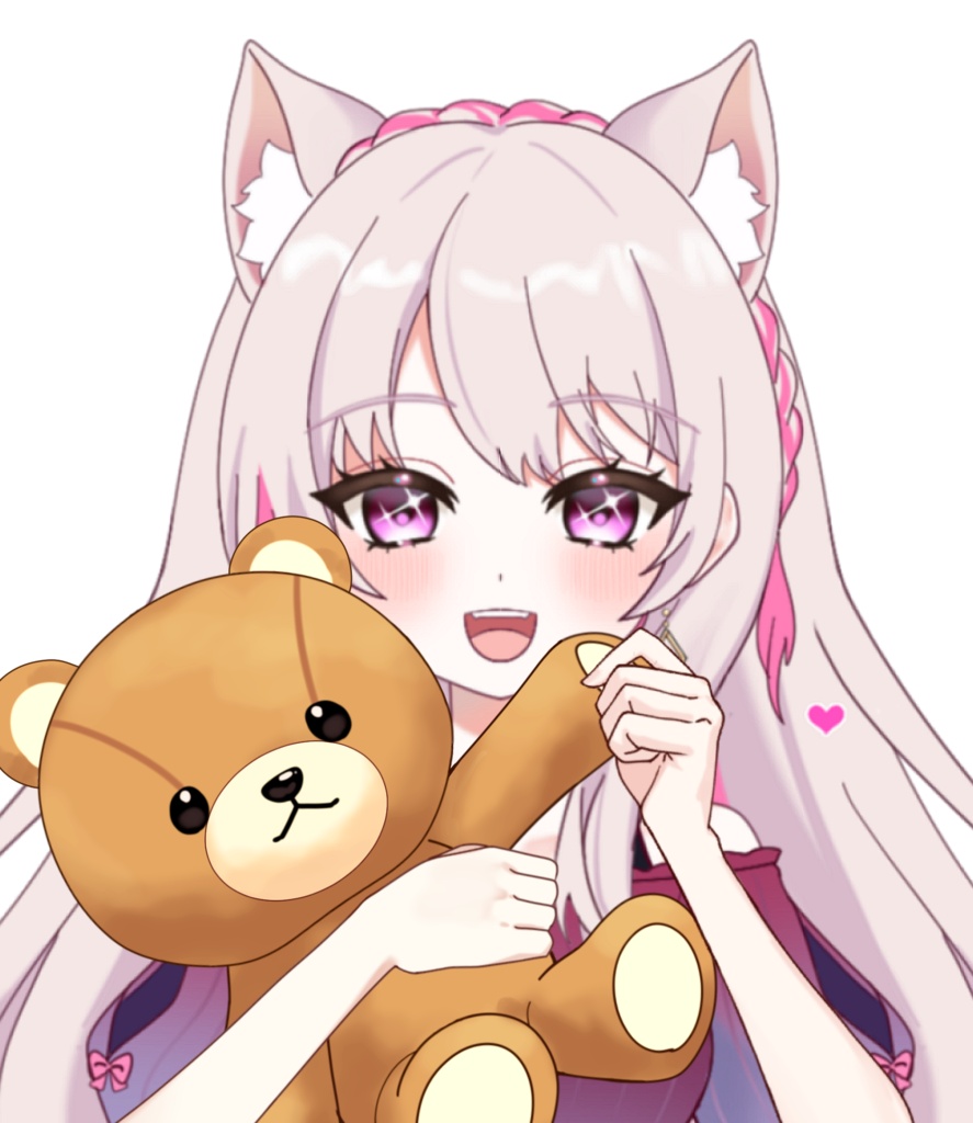 Vtuber素材_くまぬいを持つ手_高画質+商用利用権
