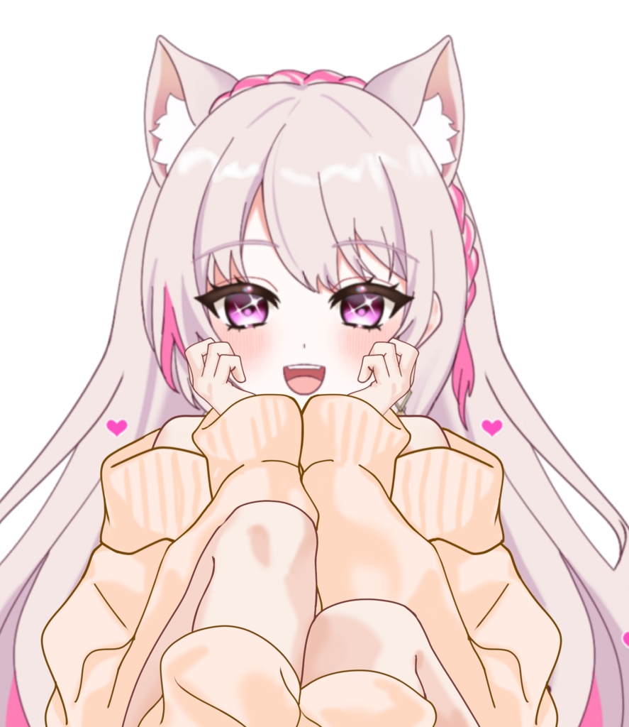 Vtuber素材_ふわもこルームニット_高画質+商用利用権