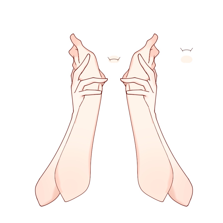 Vtuber素材_頬むぎゅっ_高画質+商用利用権