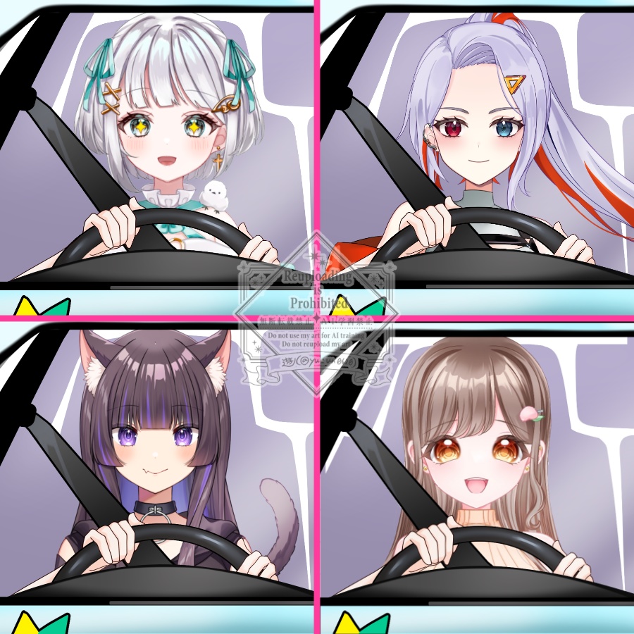 Vtuber素材_運転する素材_高画質+商用利用権