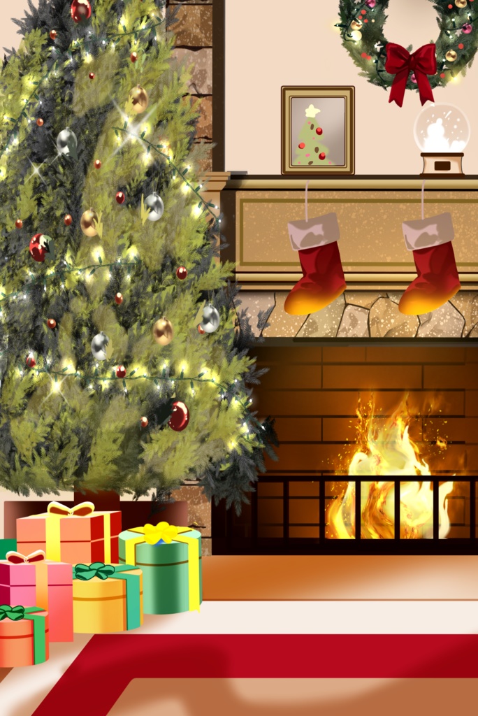 【VTuber向け】クリスマス衣装_差分12種セット【高画質+商用利用権込み】