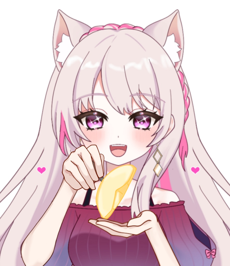 Vtuber素材__りんごを食べさせる手の素材＿高画質+商用利用権