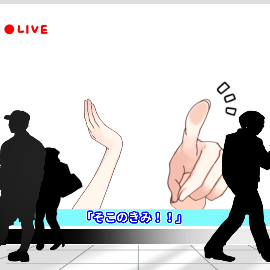 Vtuber素材__街頭ビジョンの素材_高画質+商用利用権