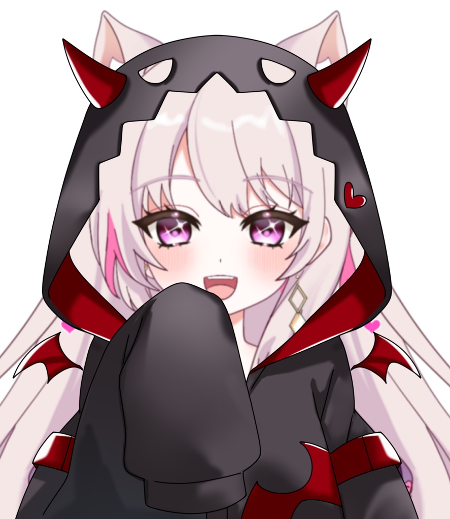Vtuber素材_あくまパーカー