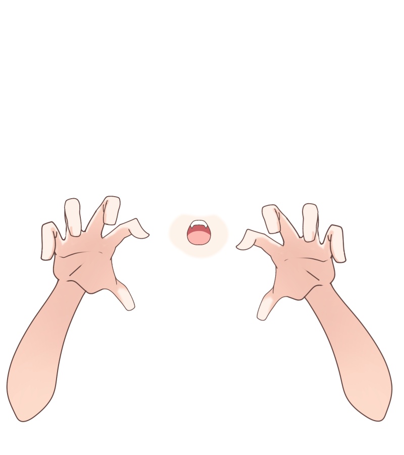 Vtuber素材_がおー!の手