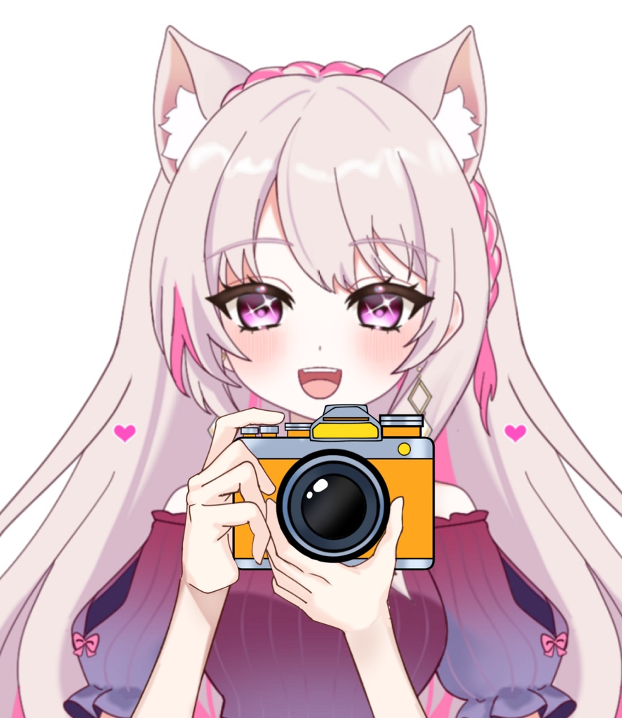 Vtuber素材_カメラを持つ手