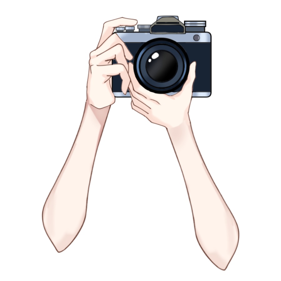 Vtuber素材_カメラを持つ手