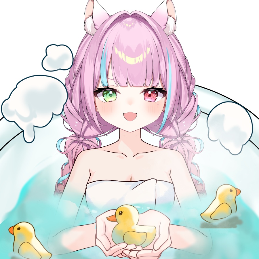 Vtuber素材_お風呂に入る素材