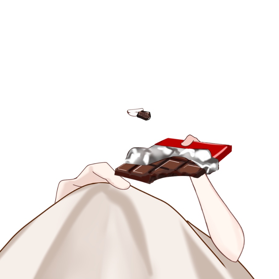 Vtuber素材_私のチョコ食べらんねえってか?素材