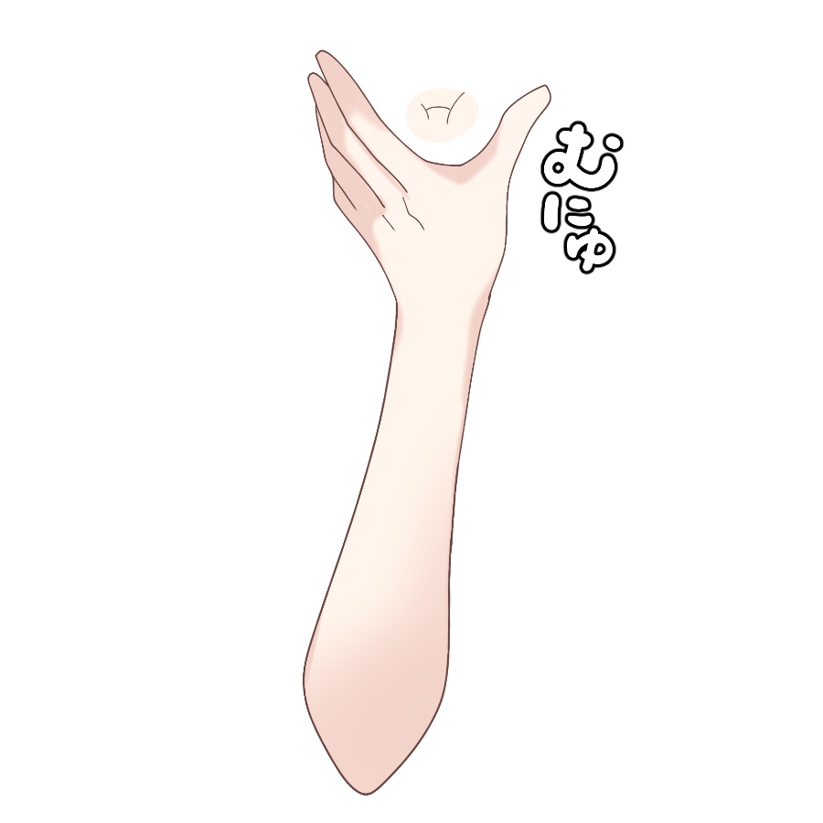 Vtuber素材_頬むにゅっ素材2