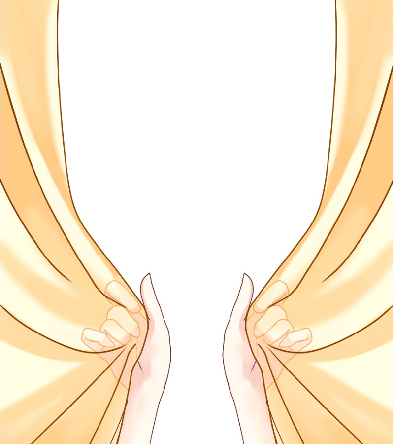 Vtuber素材_カーテンから登場する素材