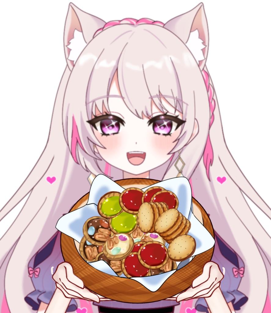 Vtuber素材_盛り盛りビスケットを素材