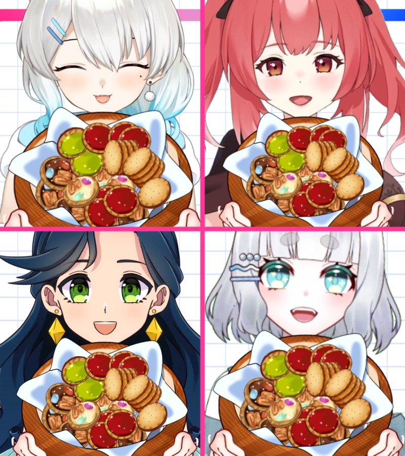 Vtuber素材_盛り盛りビスケットを素材