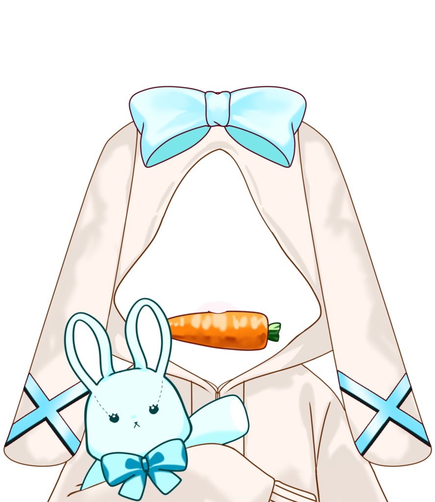 衣装素材_うさみみパーカー_全5色