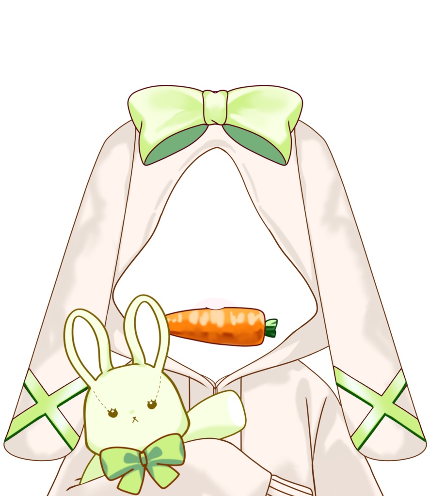 衣装素材_うさみみパーカー_全5色