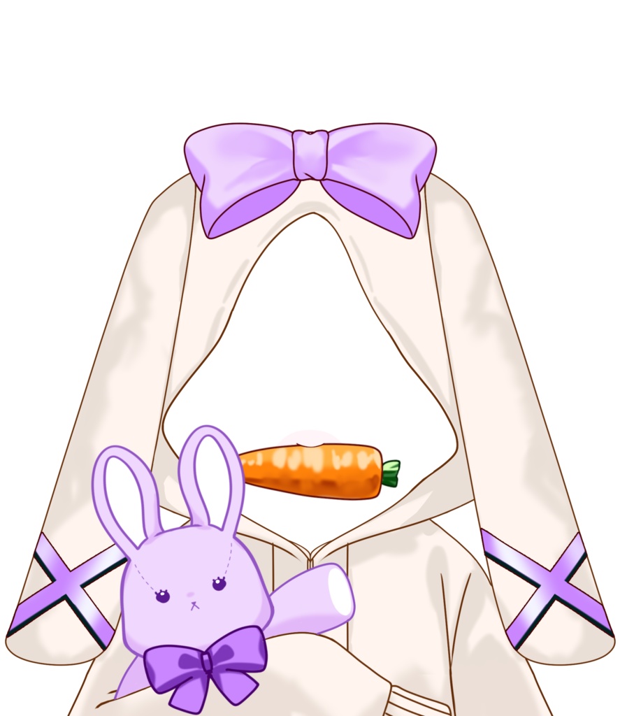 衣装素材_うさみみパーカー_全5色