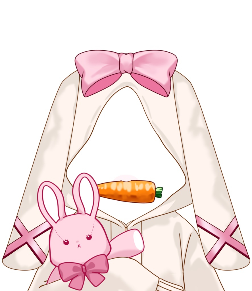 衣装素材_うさみみパーカー_全5色