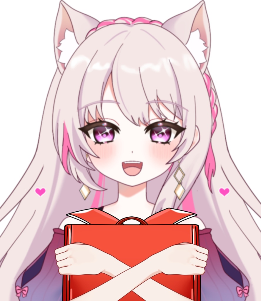 Vtuber素材_ランドセルを持つ手の素材
