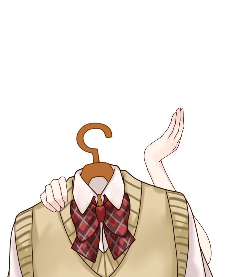 Vtuber素材_制服にわくわくする素材
