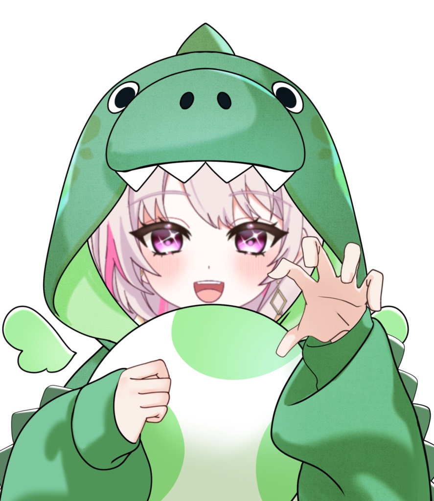 衣装素材_恐竜パーカー_全6色