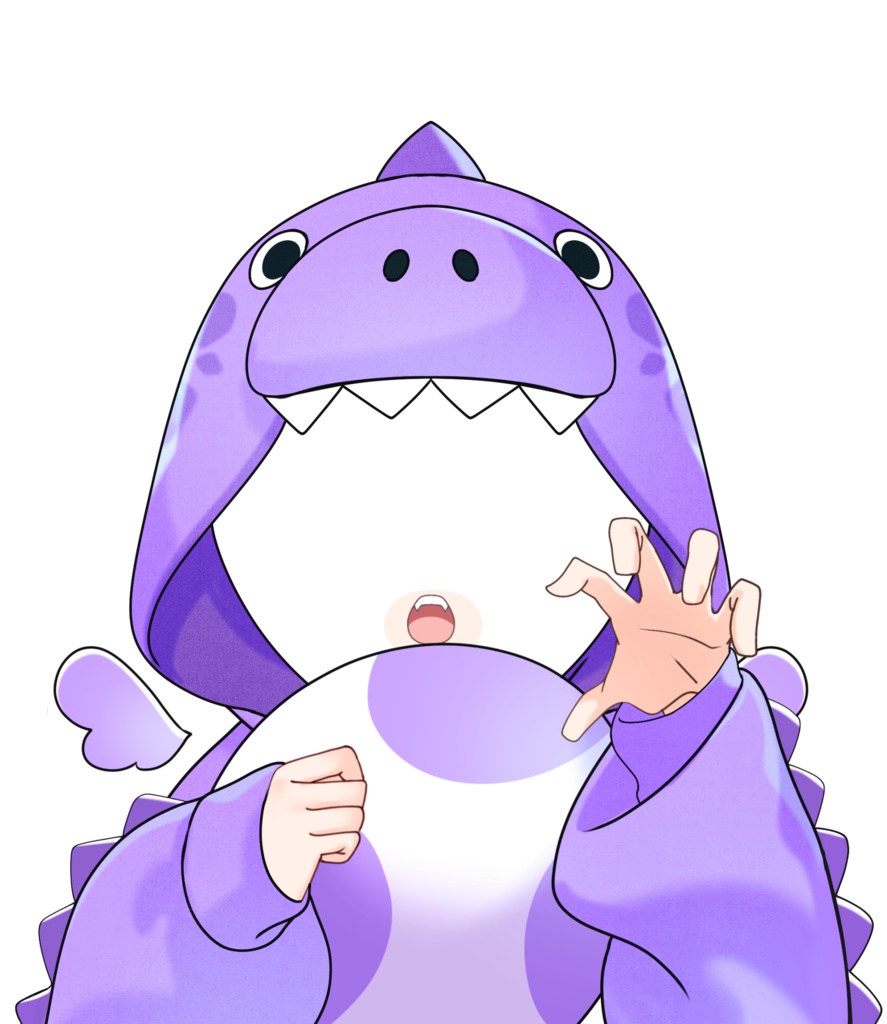 衣装素材_恐竜パーカー_全6色