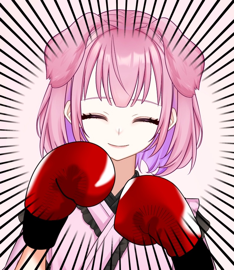 Vtuber素材_ボクシングする手