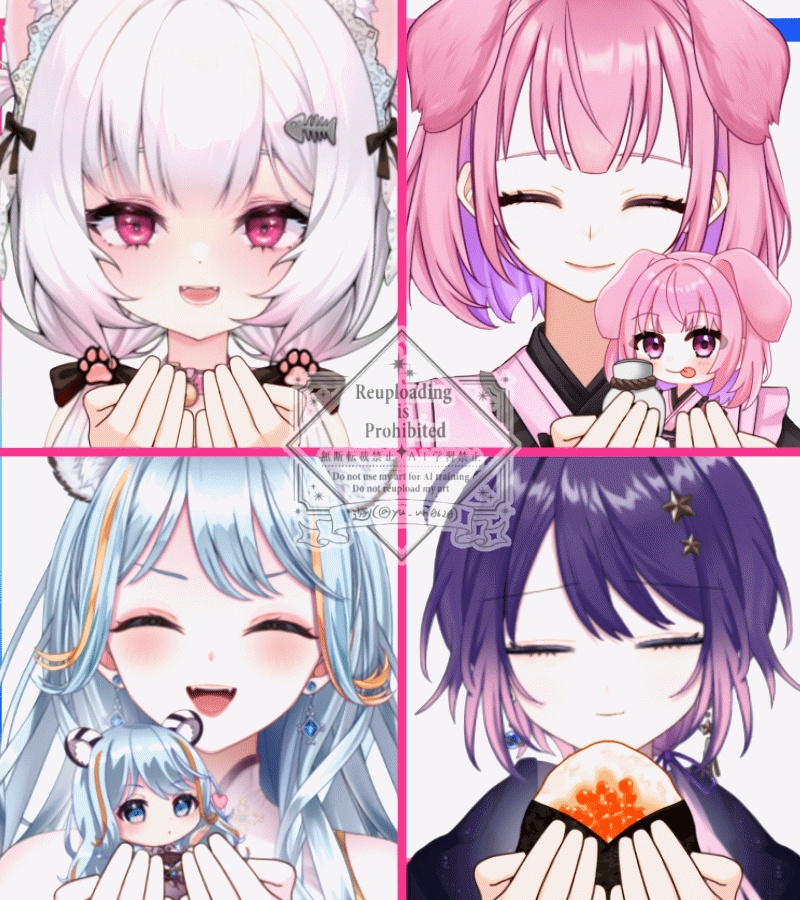 Vtuber素材_何かを乗せる手