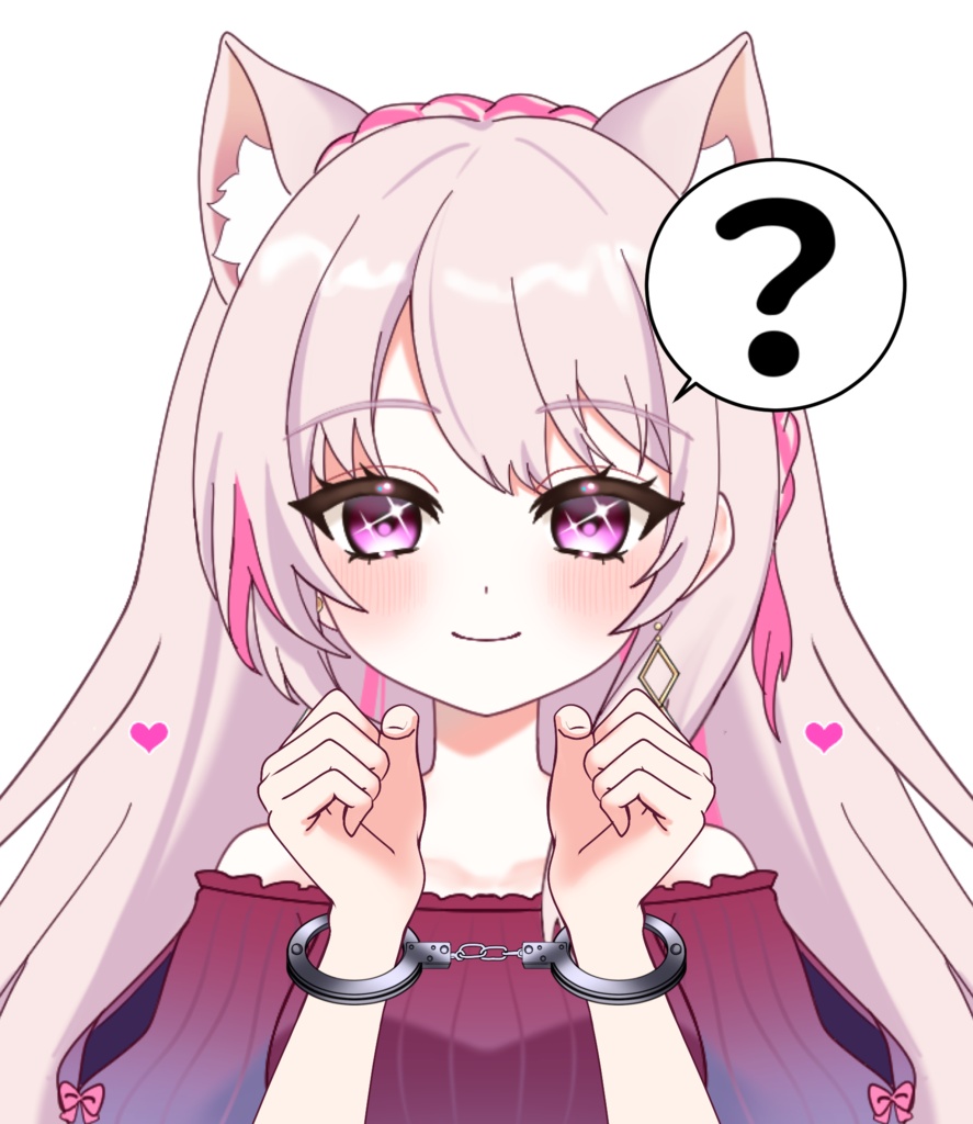 Vtuber素材_手錠をかけられる手