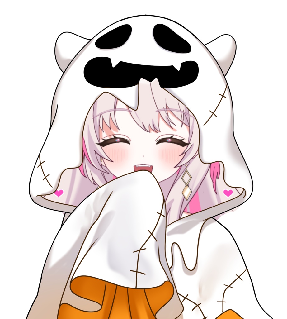 衣装素材_おばけシーツ