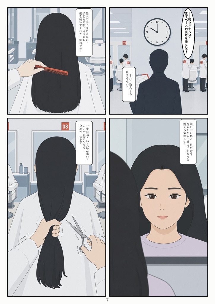 検定髪「総合刈り」