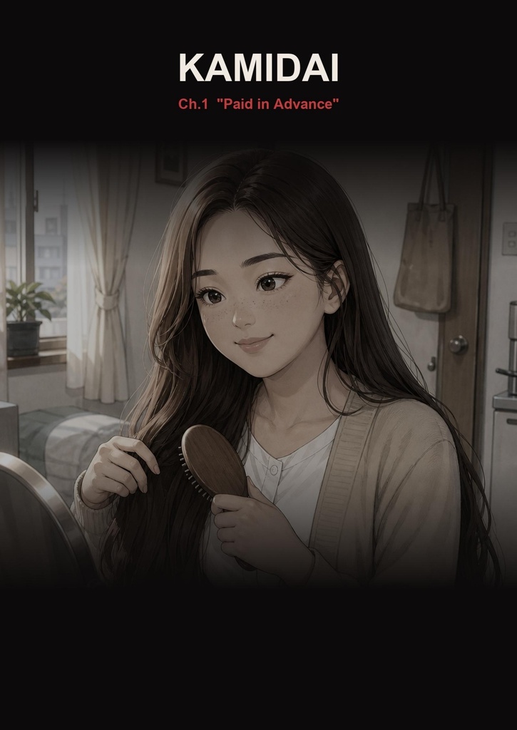 [English Edition] KAMIDAI — Price of Hair, Ch.1: Cut-Model Contract — Waist-Length Hair to a Bob, Then Sides and Nape Clippered to 1mm
