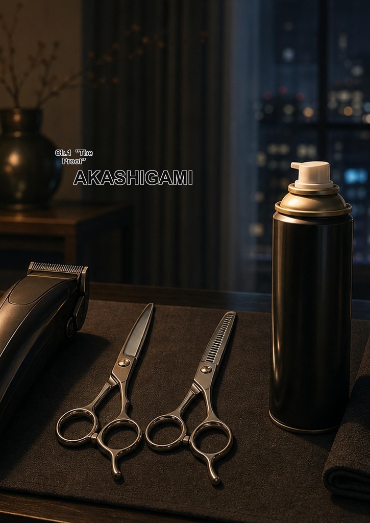 [English Edition] AKASHIGAMI — Hair of Proof, Ch.1: Forced Headshave — Her Wavy Hair Scissored, Clippered and Razor-Shaved Bald