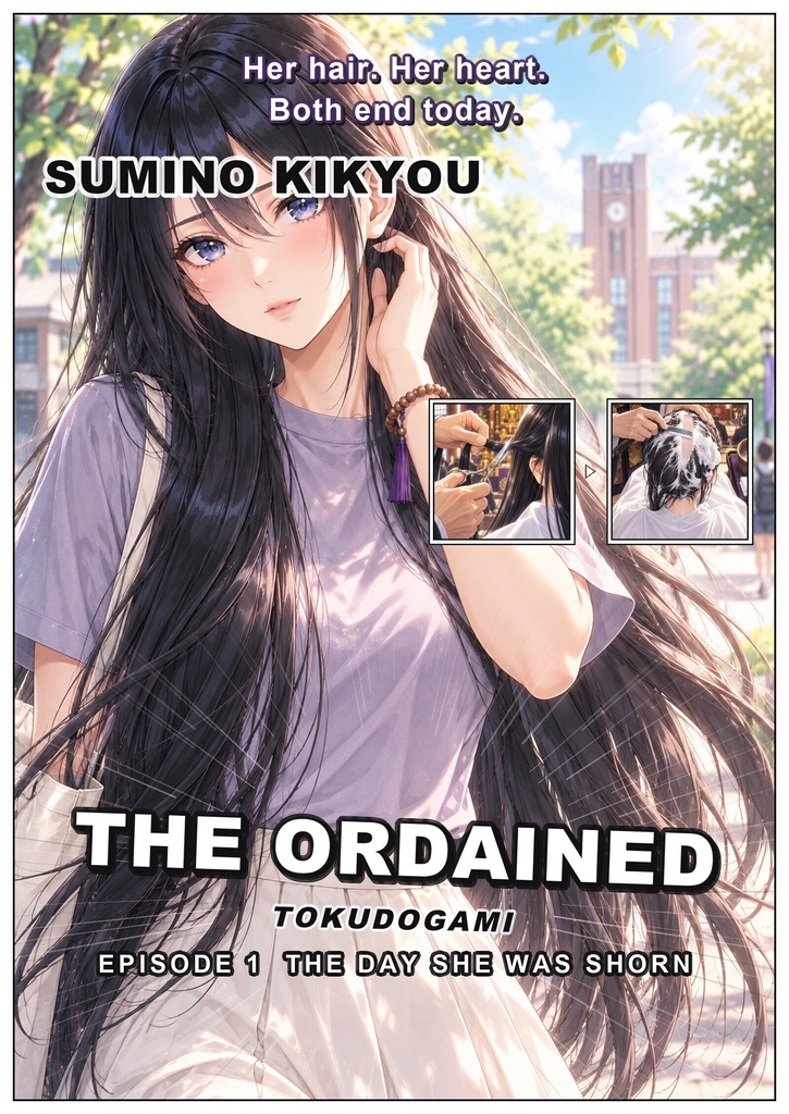 [English Edition] TOKUDOGAMI — The Ordained, Ch.1: Heir to Her Family's Temple, Her Waist-Length Black Hair Is Shaved Bald Before the Whole Parish