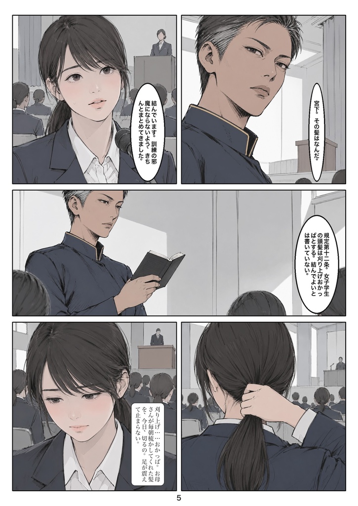 入校髪 第一話「〇ミリ」
