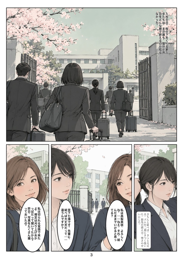 入校髪 第一話「〇ミリ」