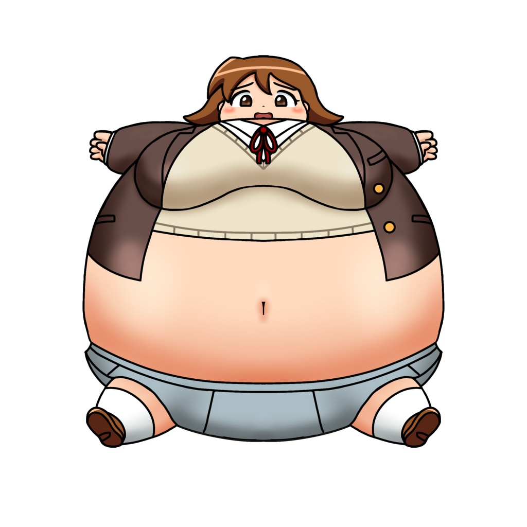 膨体クッション(中) 茶髪