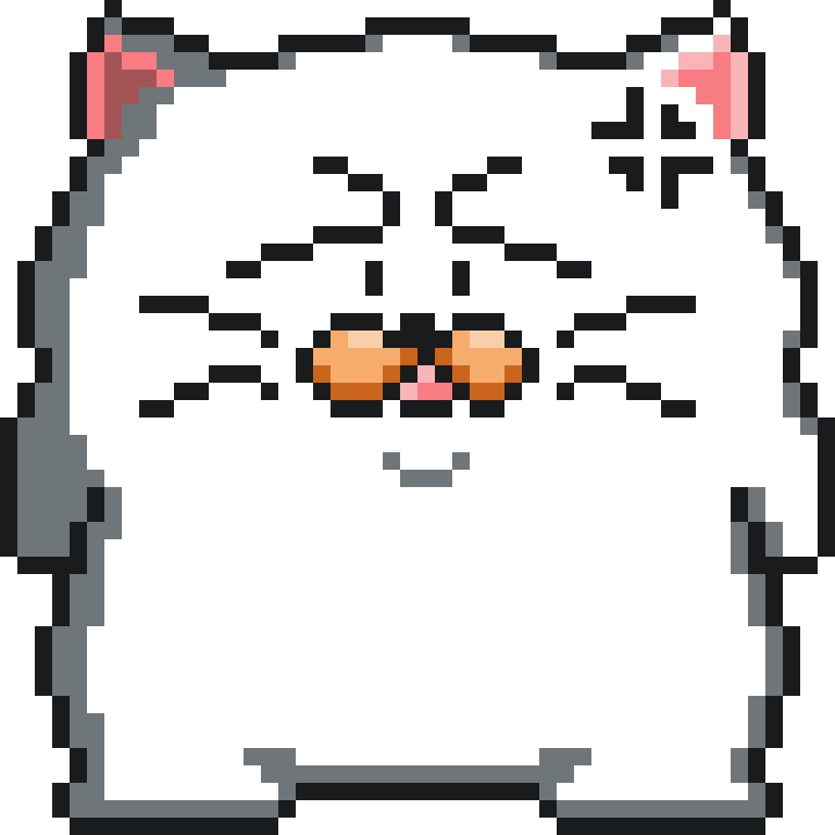 キレそうな猫ちゃんドット絵パーカー