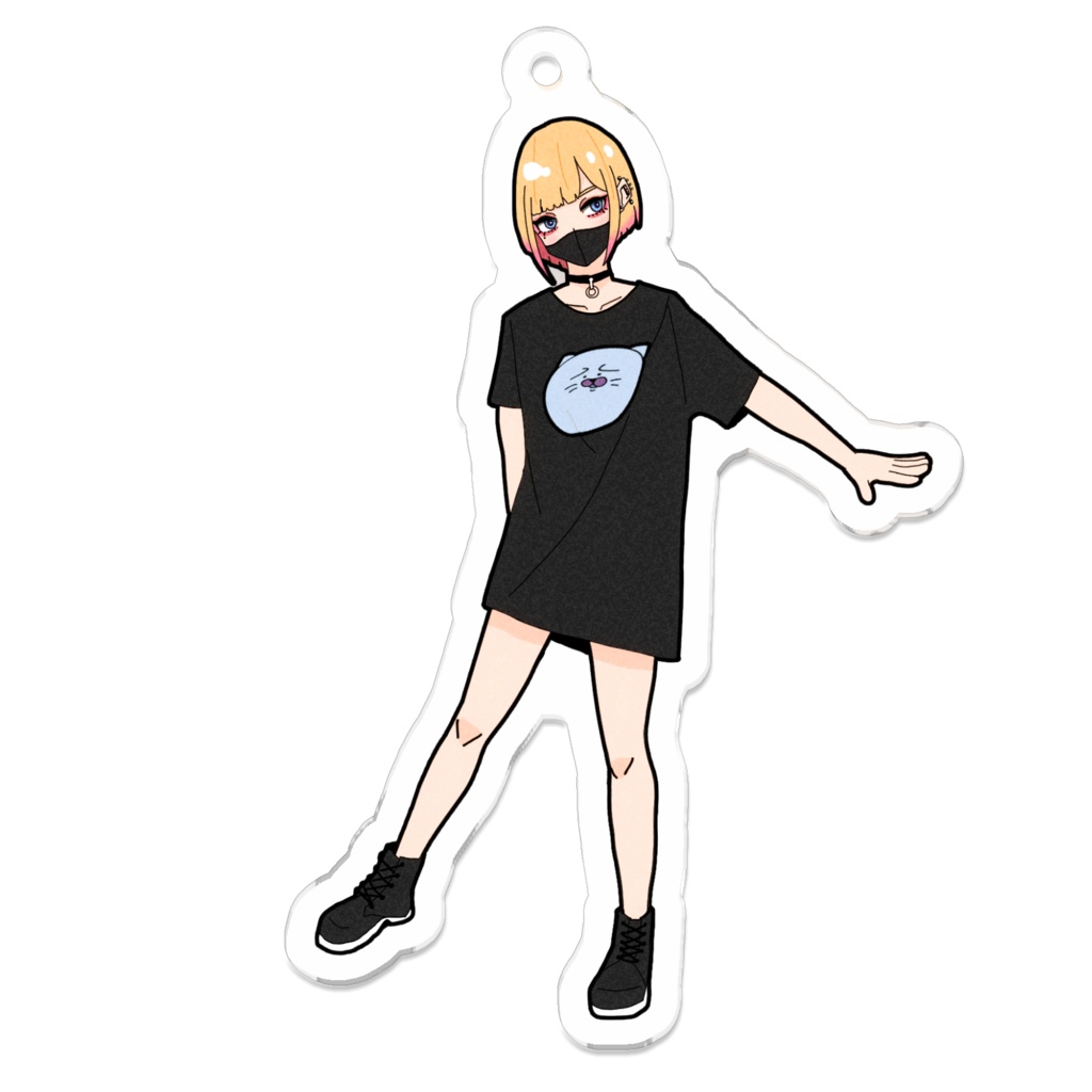 女の子アクリルキーホルダー