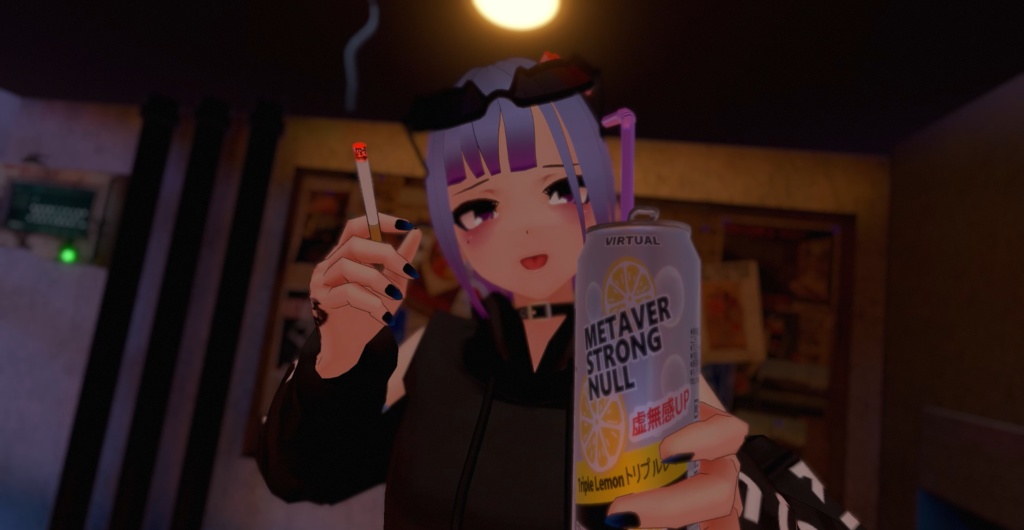 メタバーストロング缶(ストロー&ローポリ付き) metaverse strong RTD(with straw & low poly)