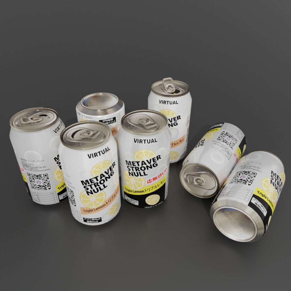 メタバーストロング缶(ストロー&ローポリ付き) metaverse strong RTD(with straw & low poly)
