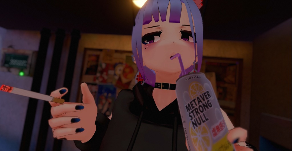 メタバーストロング缶(ストロー&ローポリ付き) metaverse strong RTD(with straw & low poly)