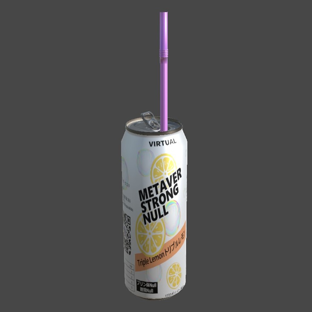 メタバーストロング缶(ストロー&ローポリ付き) metaverse strong RTD(with straw & low poly)