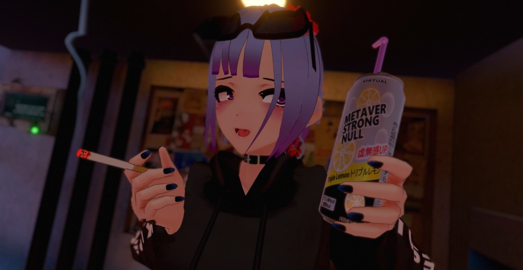 メタバーストロング缶(ストロー&ローポリ付き) metaverse strong RTD(with straw & low poly)