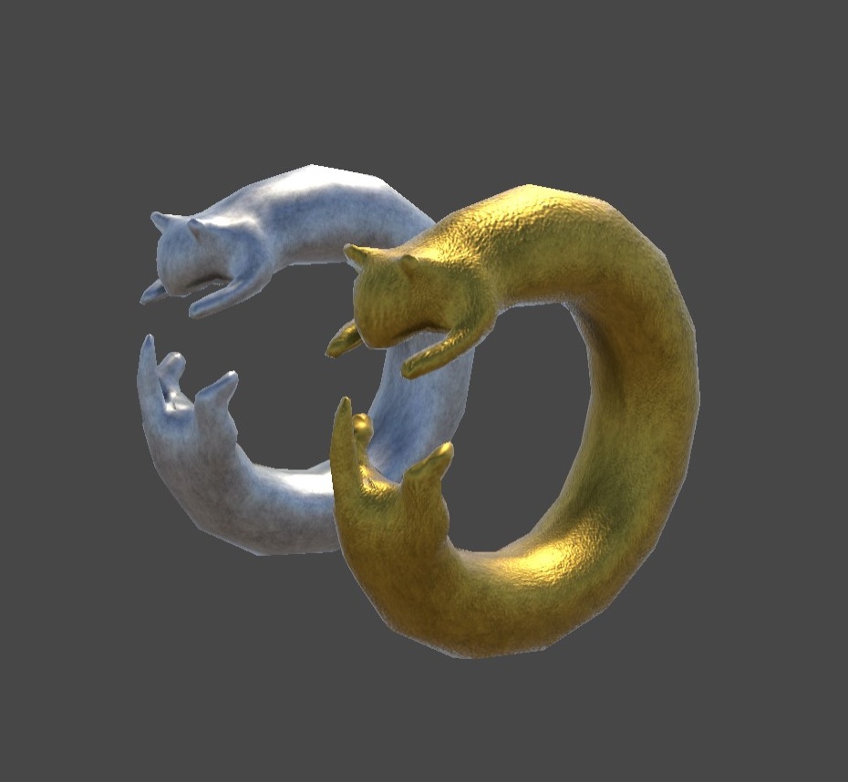 伸びるねこリング Stretch cat ring